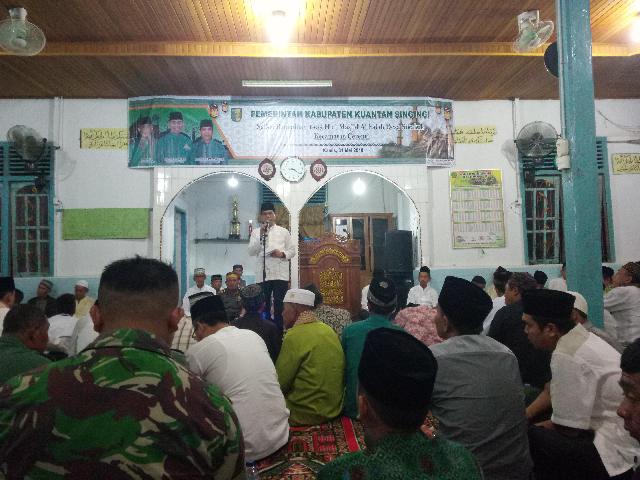 Safari Ramadan Pemkab Kuansing, Sekda Sampaikan 14 Item Pembangunan untuk Cerenti